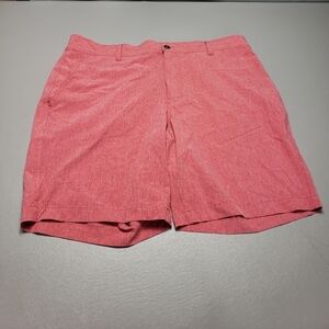 Mens 32 degrees cool stretch performance pink salmon shorts size 38